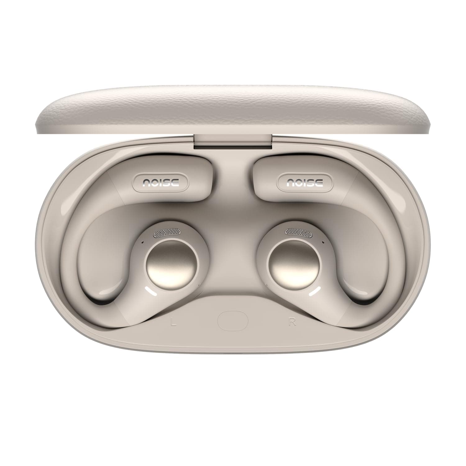 Noise Pure Pods 2 Wireless Open Ear Earbuds with AirWave Technology, Spatial Audio, Up-to 50H Playtime, Quad Mic with AI ENC, 14.2mm Neodymium Driver,...