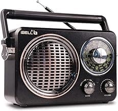 iBELL FM730BT Portable FM Radio with Bluetooth Speaker, USBSDMP3 Player & Dynamic Speaker 3 Band,Black