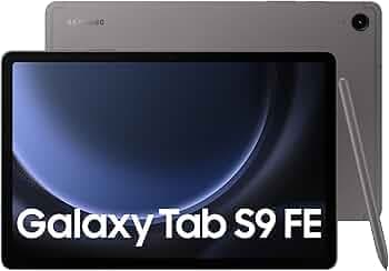 (Refurbished) Samsung Galaxy Tab S9 FE 27.69 cm (10.9 inch) Display, RAM 6 GB, ROM 128 GB Expandable, S Pen in-Box, WiFi+5G, IP68 Tablet, Gray