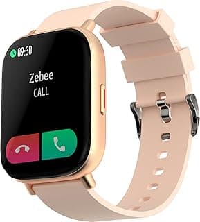 ZEBRONICS Zeb-FIT 7220CH Bluetooth Smart Watch,1.75" inch Full Touch with 2.5D Curved Screen,Metal Body,7 Days Data Storage, SpO2,BP & Heart Rate Moni