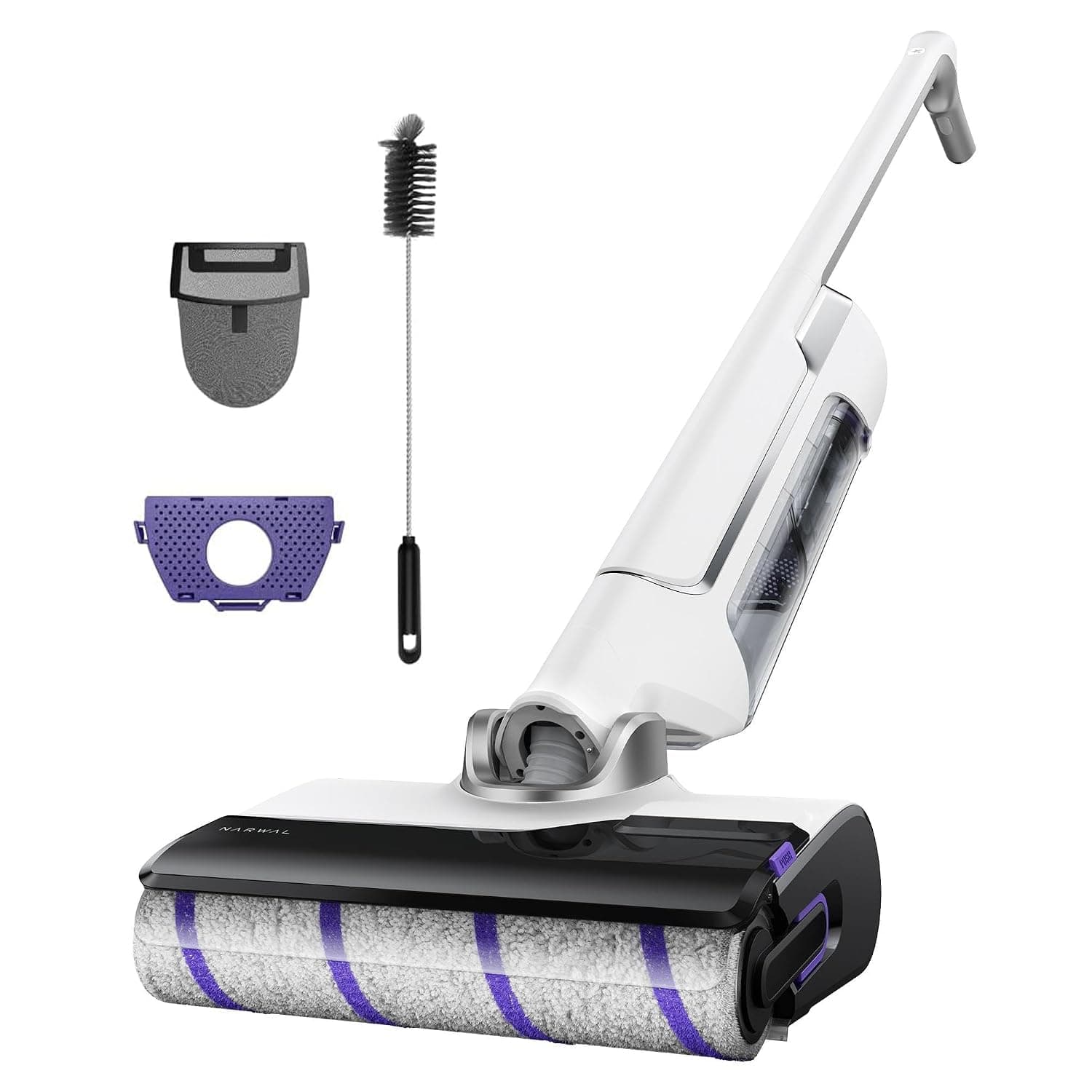 NARWAL S20 Smart Cordless Vacuum Mop  Advanced Wet and Dry Floor Cleaner with 18,000Pa Suction Power, 60-Minute Battery Life, AI Dirt Detection, and S...