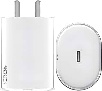 Zybux Nothing Original 45W Fast Charger Adapter for CMF Phone 1/Nothing Phone 2A/Phone 2a Plus/2/1/Pixel 9 Pro XL/S24 Ultra/S23 | Support CMF 33w Powe...