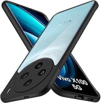 TheGiftKart Ultra-Hybrid Crystal Clear Back Cover Case for Vivo X100 5G | Slim Fit Shockproof Design | Camera Protection Bump | Transparent Back Cover...