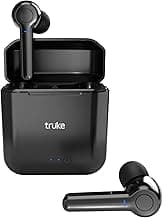 truke Fit Buds Bluetooth Headphones with Mic (TWS), True Wireless Earbuds with 10mm Driver, Bluetooth Earphones with 500mAh Case for 20hrs Music Playt