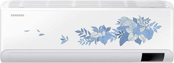 Samsung 1 Ton 4 Star Inverter Split AC (Copper, Convertible 5 in 1, HD Filter, 2021 Model, Floral pattern, AR12AYMYATBNNA, White)