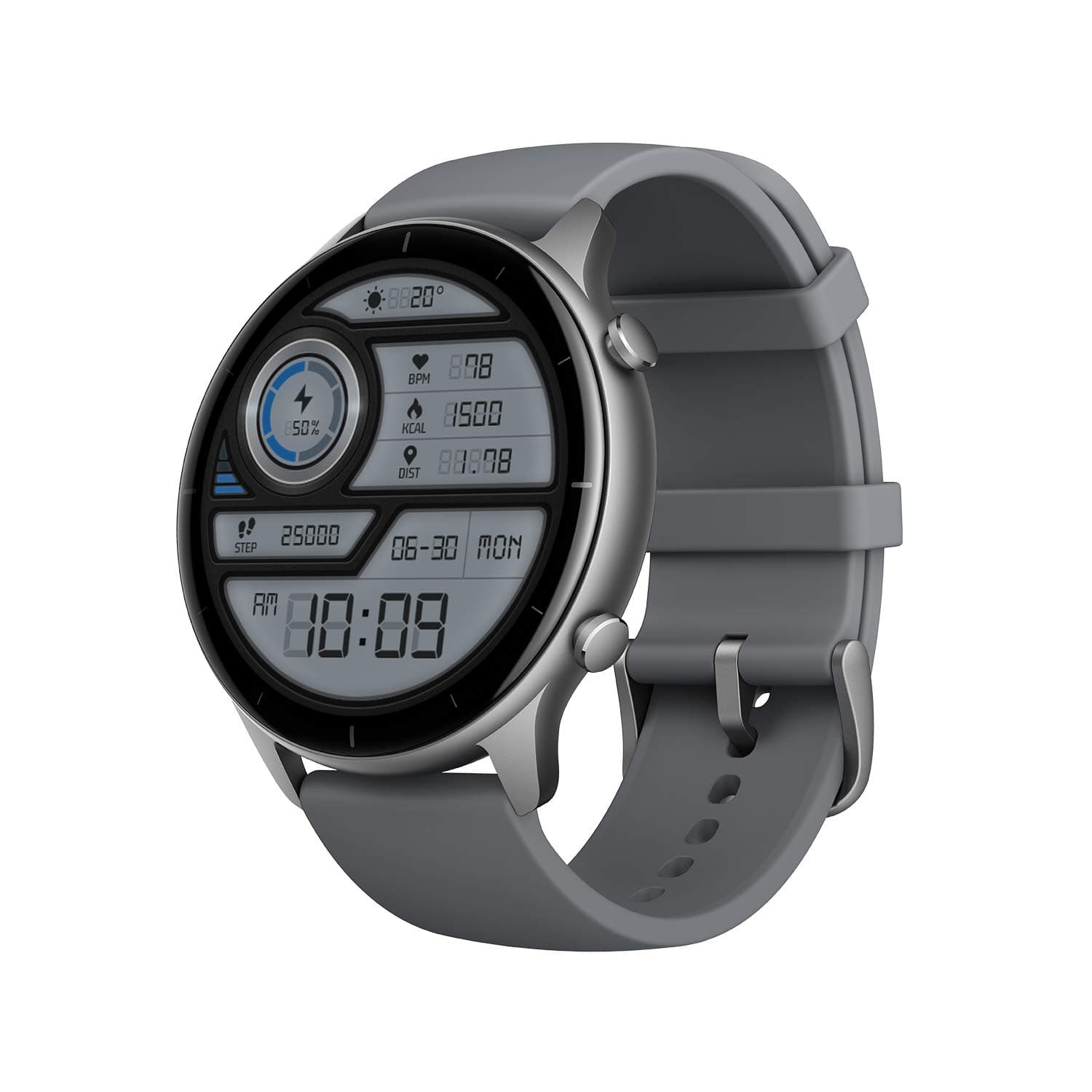 Amazfit GTR 2e SmartWatch with Curved Design, 1.39 Always-on AMOLED Display, SpO2 & Stress Monitor, Built-in Alexa, Built-in GPS, 24-Day Battery Life,
