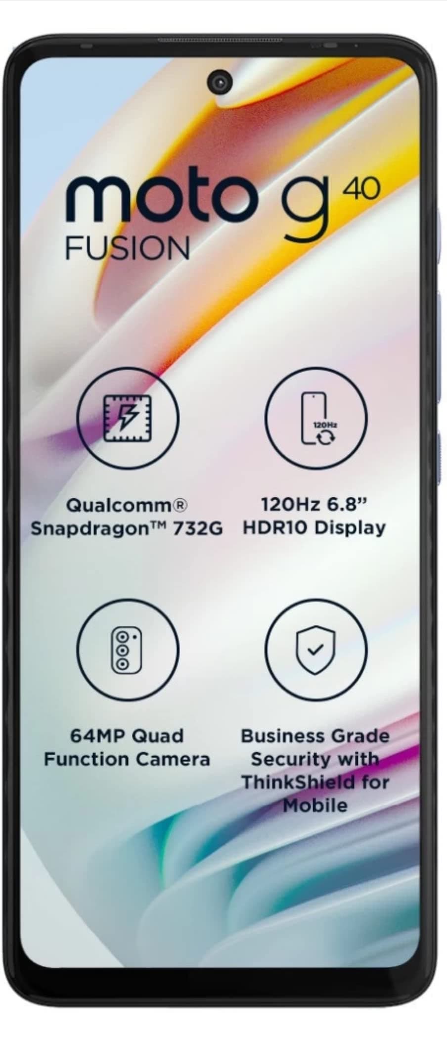 MOTOROLA G40 Fusion (Dynamic Gray, 6 GB RAM, 128GB Storage)