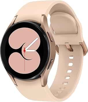 (Renewed) Samsung Galaxy Watch4 Bluetooth(40mm, Pink Gold, Compatible with Android only)