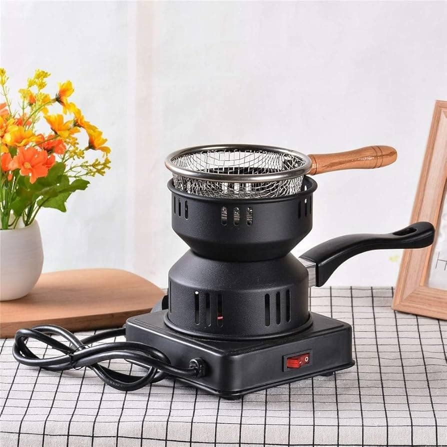 SWOPPLY 600 Watt Coil Electric Stove Smallest Portable/Electric Cooking Heater/G Coil Hot Plate/Induction Cooktop/Works With All Metal Utensils & Cookwares