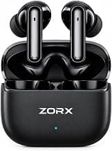 ZORX 181 Pro True Wireless Earbuds with ANC, Black | 50 Hr Playtime, 13mm Large Drivers, 50ms Gaming Mode, ...