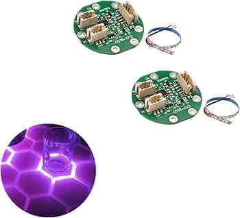 Touch Sensor Circuit Board DIY Touch-Sensitive Smart Table Module with LED Strip for Hexagon Coffee Luminous Table Touch Light Up Touch Switch 2 Pcs (...