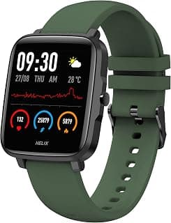 by TIMEX SMART 2.0 Large 1.55" display Full Touch Smart Watch with continuous Body Temperature Monitor, IP68(Dustproof and 3m Water resistant), HRM, S