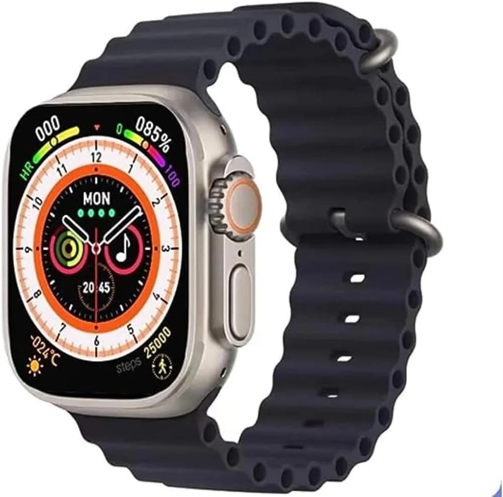Spark Gadgets Ultra Smartwatch T 800 with Black Silicon Straps