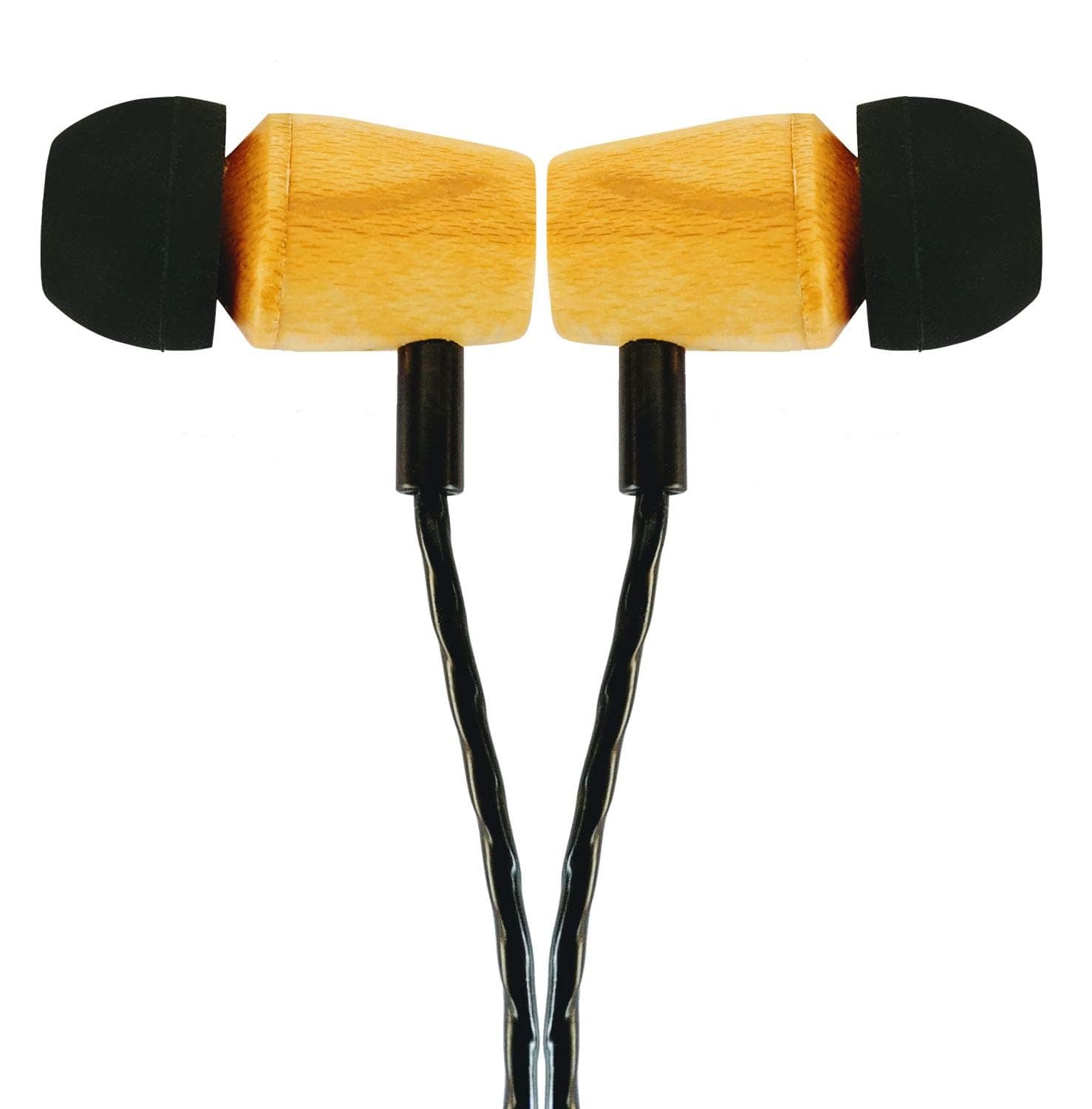 Signature Acoustics Elements C12 Version 2.1 High Fidelity Wooden Earphones With Mic For Android/ios – With Enhanced Bass In-Ear
