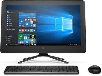 HP 22-b232in 21.45-inch All-in-One Desktop (7th Gen Core i3 i3-7100U/4GB/1TB/Windows 10/2GB Graphics), Black