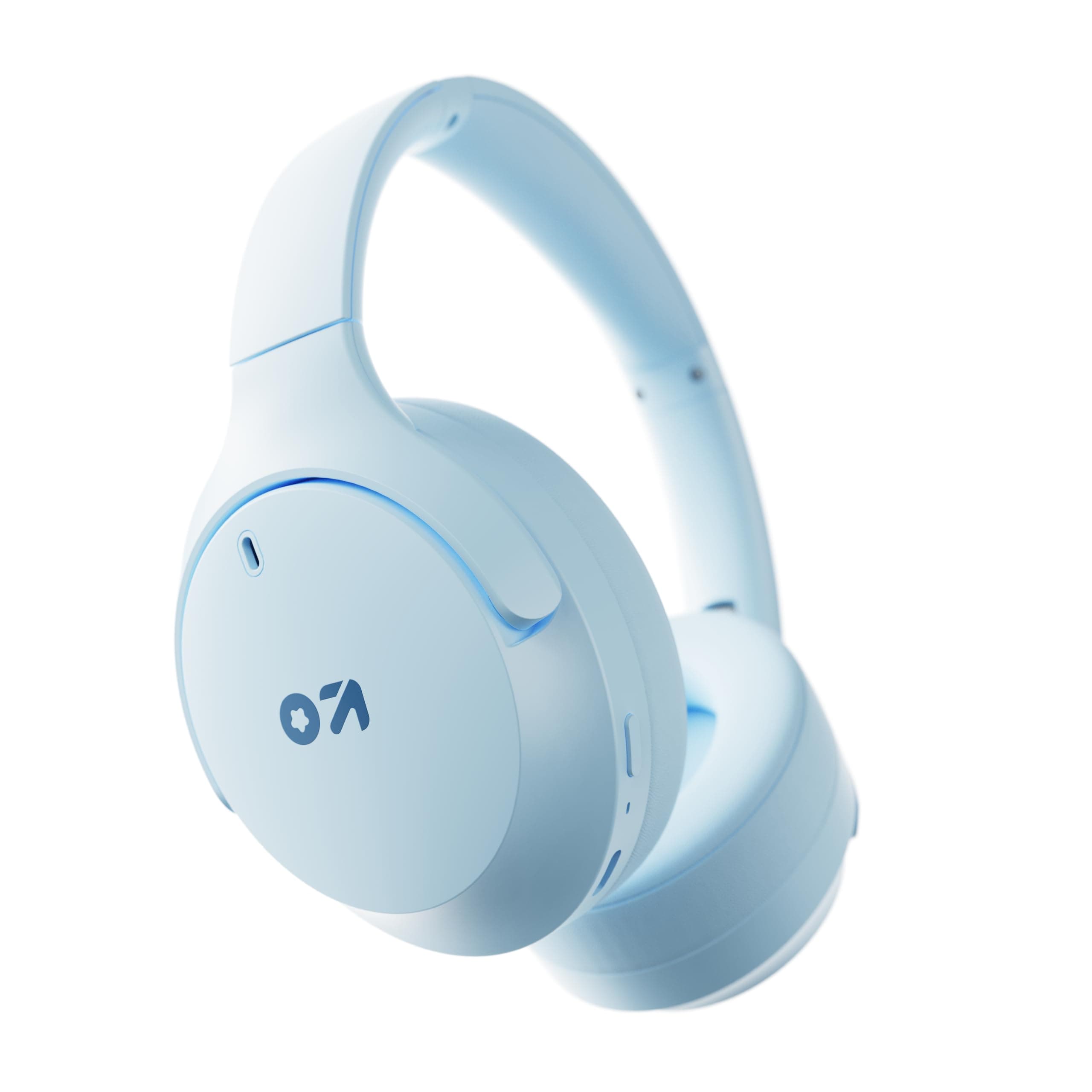 GOBOULT Q Over Ear Bluetooth Headphones with 70H Playtime, 40mm Bass Driver, Zen ENC Mic, Type-C Fast Charging, 4 EQ Mode, IPX5, Made in India, Headph...