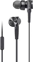 Sony MDR-XB75AP Wired Extra Bass in-Ear Headphones with Tangle Free Cable, 3.5mm Jack, Headset with Mic for Phone Calls and 1 Year Warranty - (Black)