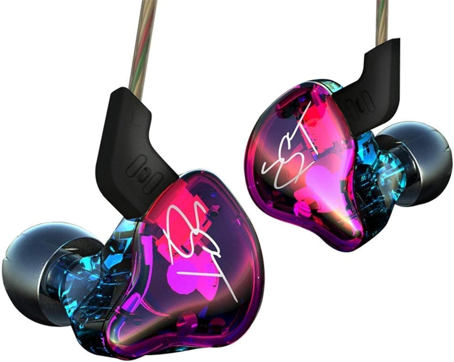 Sounce HiFi KZ ZST Colorful Hybrid Balance Armature with Dynamic in-Ear Earphones Stereo Headphones | 18 Ohms Impedance | High-Resolution Sound | Styl...