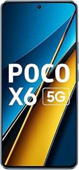 POCO X6 5G (Skyline Blue, 8 GB RAM 256 GB Storage)