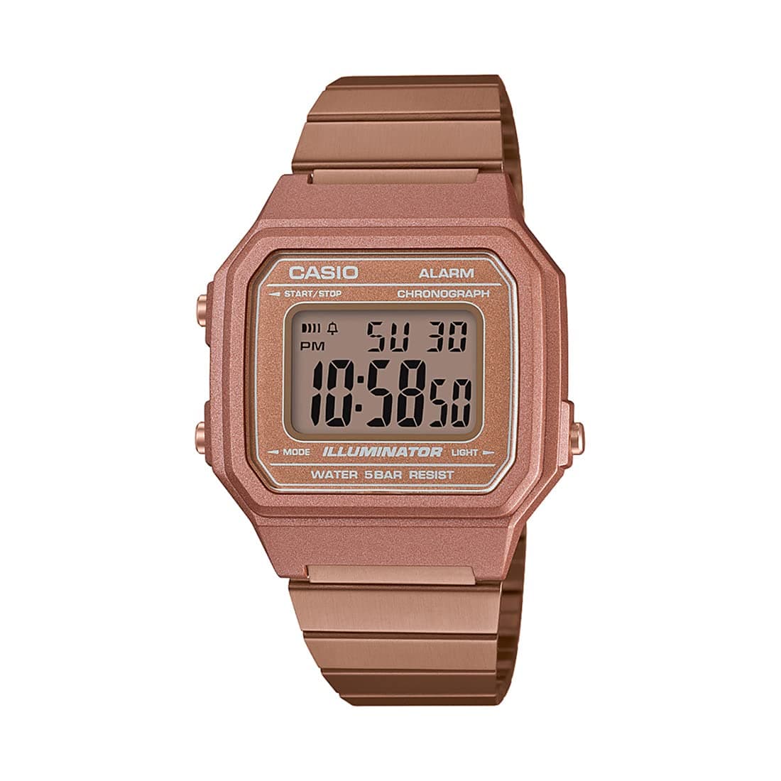 Vintage Series Digital Rose Gold Dial Unisex-Adult Watch-D200