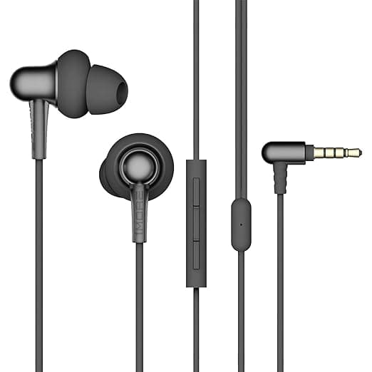 1MORE Stylish Dual Dynamic Driver Earphone with Mic- Black In-Ear