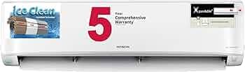 Hitachi 1.5 Ton Class 3 Star, ice Clean, Xpandable+, Inverter Split AC (100% Copper, Dust Filter, 2024 Model - 3400FXL RAS.G318PCBIBF, White)