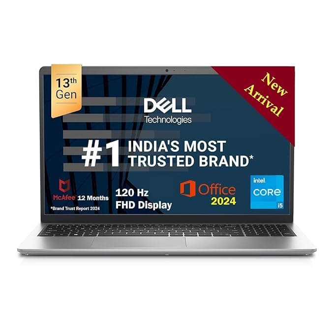 Dell Inspiron 3530 Laptop, 13th Gen Intel Core i5-1334U,16GB DDR4, 512GB SSD,15.6"(39.62cm) FHD 120Hz 250 nits, Backlit KB,Win 11 + M365 Basic(1yr),Of...