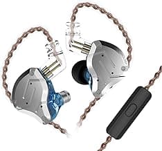 KINBOOFI KZ ZS10 Pro Wired In Ear Headphone with Mic (Blue)