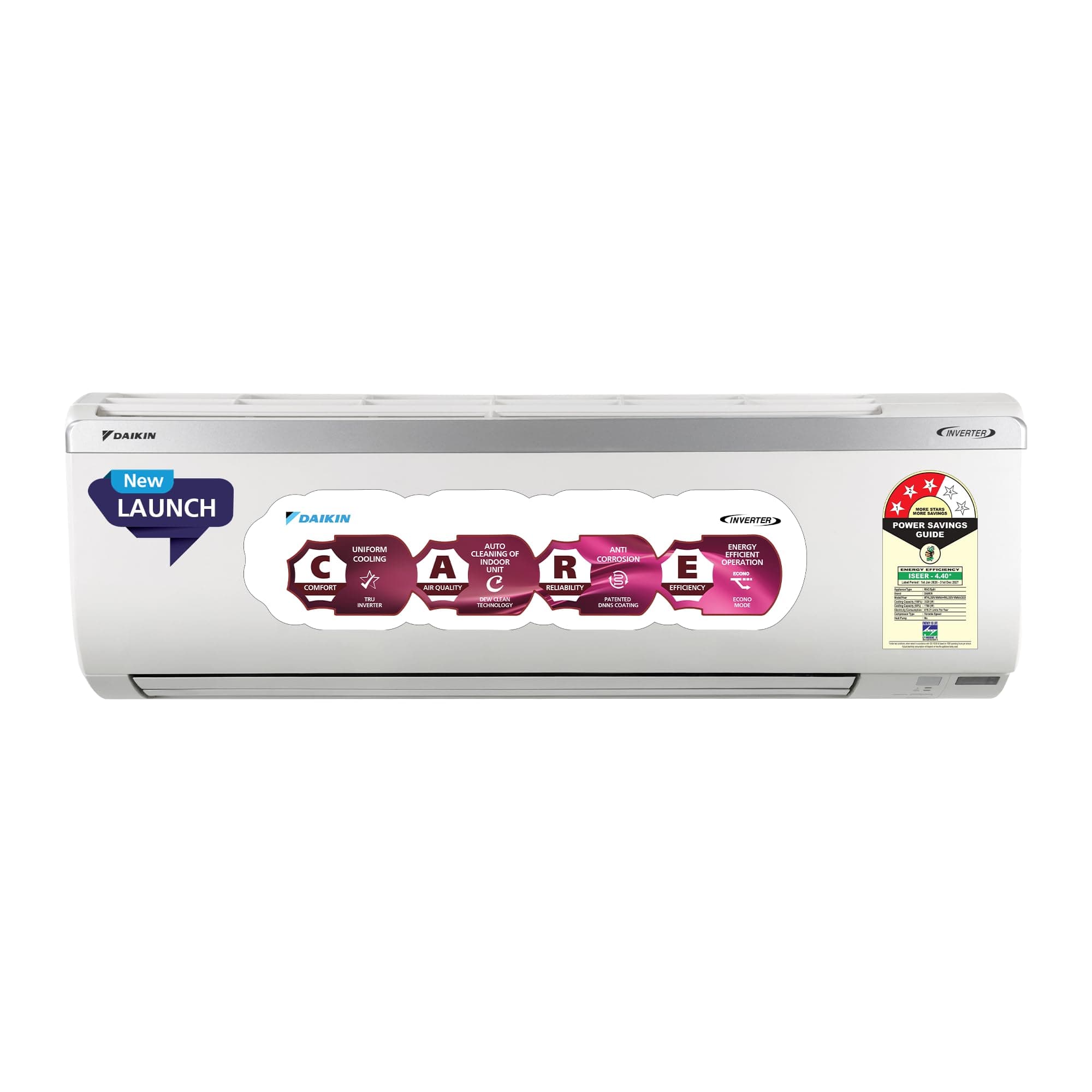 Daikin 1.0 Ton 3 Star, New Star rated, Inverter Split AC (Copper, PM2.5 Filter, MTKL35XV16, White)