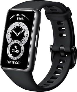 Huawei Band 6 Fitness Tracker Smartwatch for Men Women, 1.47''AMOLED Color Screen, SpO2,24H Heart Rate Monitor,14 Days Battery Life,Female Cycle Track