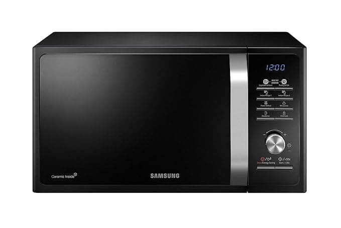 (Renewed) Samsung 23 L Solo Microwave Oven (MS23F301TAK/TL, Black) Microwave Ovens