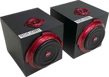 Tech-Lobby New J-Series 40 Watt Support Passive Speaker with 2.5 in Tweetrs Inbuild Bookshelf for Small Amplfiiers & DVD Also