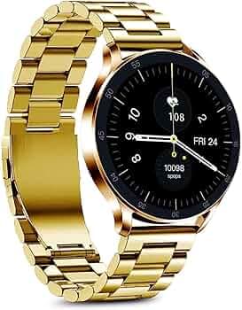VITALWEAR Active 2 Smartwatch with 1.3" AMOLED Display, 360 * 360 Resolution, IP68 Waterproof, Multiple Watch Faces, Bluetooth Calling, Round Metal Ch...