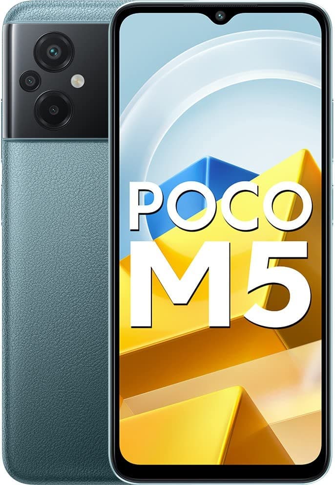 Poco M5 (ICY Blue, 64 GB) (4 GB RAM) | 5000 mAh Heavy Battery | 50MP Triple Camera Setup | 90 Hz Dynamic Refresh Rate