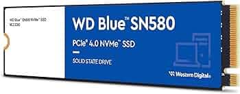WD Blue SN580 PCIe Gen 4 NVMe SSD Internal Storage, 2TB