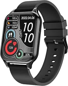 GIZMORE Glow Z 1.78(4.52) cm AMOLED | AOD | 600 NITS | 15 Days Marathon Battery |Privacy Lock |Multiple Sport Modes | BT Calling Smartwatch (Black)
