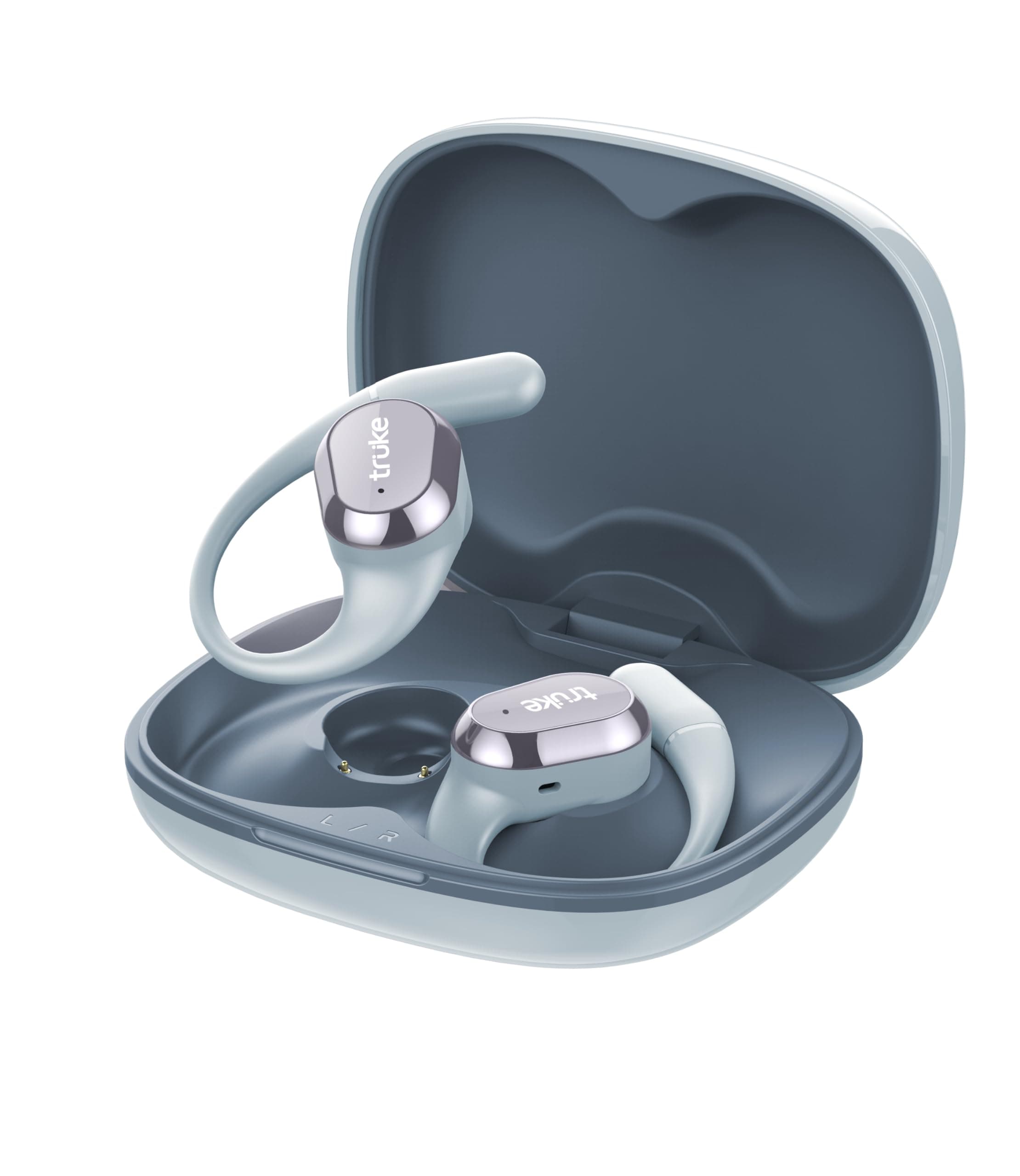 Truke Newly Launched Buds Liberty Open Ear Wireless Earbuds with 360Spatial Audio Experience, 16mm Beryllium Speaker, 60H Playtime, Quad Mic for Cryst...