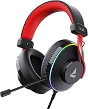 boAt Immortal IM-700 7.1 Channel PC USB Gaming Over-Ear Headphones with 50mm Drivers, Virtual Surround Sound, ENx™ Tech, RGB LEDs, Remote Control, Bra
