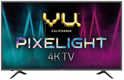 VU 126 cm (50 inches) Pixelight 4K HDR Smart LED TV 50QDV (Black) (2019 Model) Smart Televisions
