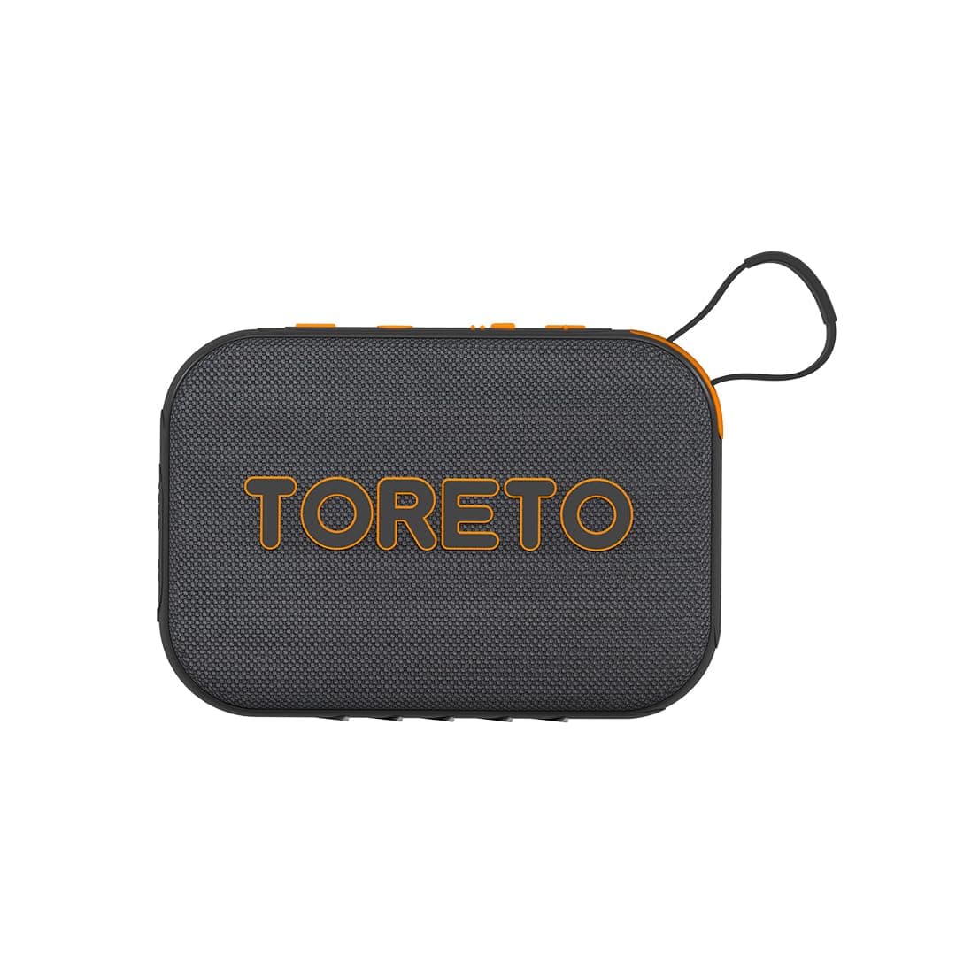 Toreto Buzz 10W Portable Bluetooth Speaker with Premium Fabric Finish, TWS, BT v5.4, Remote Selfie Control, USB/TF/FM, Type-C Fast Charging | Up to 5H...