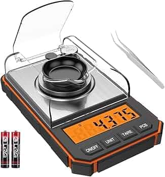 Cason Milligram Pocket Scale, 50g/0.001g Portable Mini Weighing Machine,Gold Weighing Machine, Digital Pocket Weight Machine for Jewellery, Powder, Me...