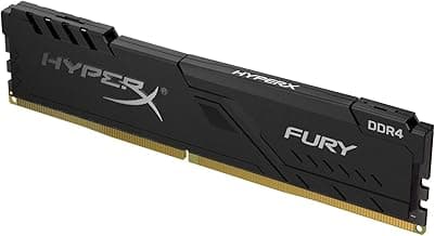 HyperX Fury 8GB 2400MHz DDR4 CL15 DIMM 1Rx8  Black XMP Desktop Memory (HX424C15FB3/8)