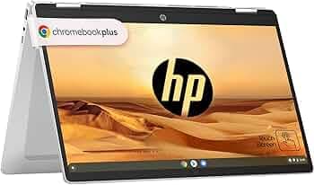 HP Chromebook Plus x360 14, Intel Core i3-N305, ChromeOS, 14-inch (35.6 cm), FHD, Touchscreen, 8GB LPDDR5, 256GB UFS, Intel UHD Graphics, 1080p FHD Ca...