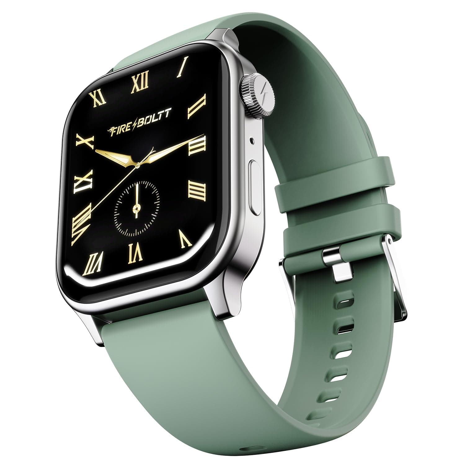 Fire-Boltt Rise Smart Watch, 1.85" HD Display, Metal Body with Bluetooth Calling, Rotating Crown, AI Voice Assistant, 120 Sports Modes, Neon UI, SpO2 ...