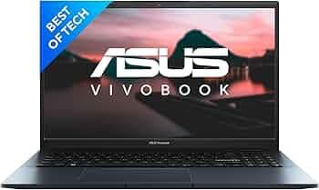 ASUS Vivobook Pro 15, AMD Ryzen 5 5600H, 15.6" (39.62 cm) FHD, Thin and Light Laptop (16 GB RAM/1TB SSD/4GB RTX 3050/Win11/Office 2021/Backlit/Fingerp...