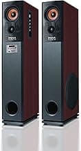 Impex Thunder-T2 80 Watts 2.0 Channel Multimedia Tower Speaker with USB/SD/TF/FM Radio/AUX/Bluetooth/Wireless Mic & Remote Function (Black)