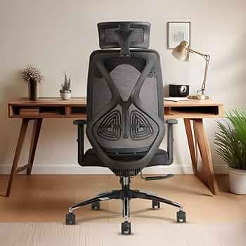 INNOWIN Tokyo Office Chair,High Back Mesh Ergonomic Home Office Desk Chair with 3 Years Warranty, Adjustable Armrests,Adjustable Lumbar Support,Tilt L...