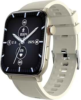 itel ICON-3 Smartwatch with Single chip BT Calling, 2.01" AMOLED Display, 500 Nits Brightness, Functional Crown, IP67 Waterproof, 150+ Watch Faces, 24...