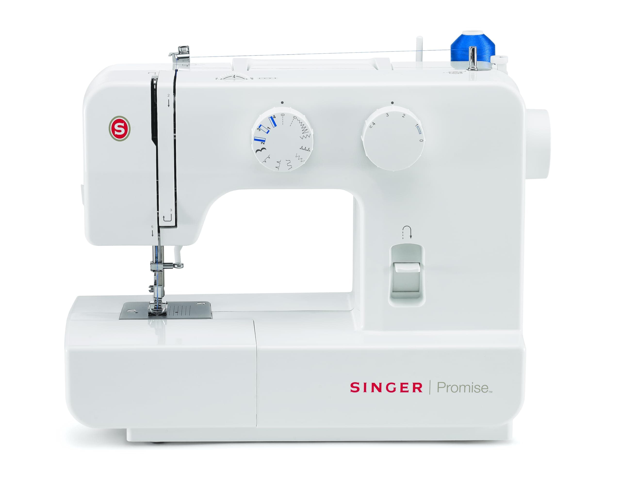 Singer 1409 Electric Sewing Machine -Built-in Stitches 9 and 22 stitch functions with 70wt Powerful motor & Feed dog with106 Teeth in 6 Rows (White)  ...