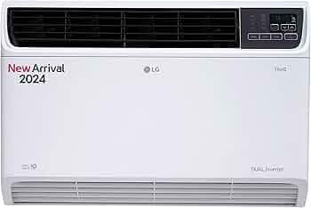 LG 1.5 Ton 5 Star Wi-Fi DUAL Inverter Window AC (Copper, Convertible 4-in-1 cooling, 4 Way Air Swing, HD Filter, 2024 Model, TW-Q18WWZA, White)
